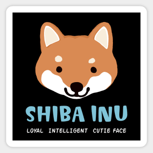 Shiba Inu: Loyal Intelligent Cutie Face Sticker